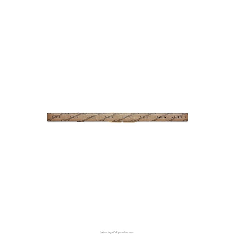 bej DBJ0F1454 erkekler geri dönüşümlü bb tuğralı kemer Balenciaga