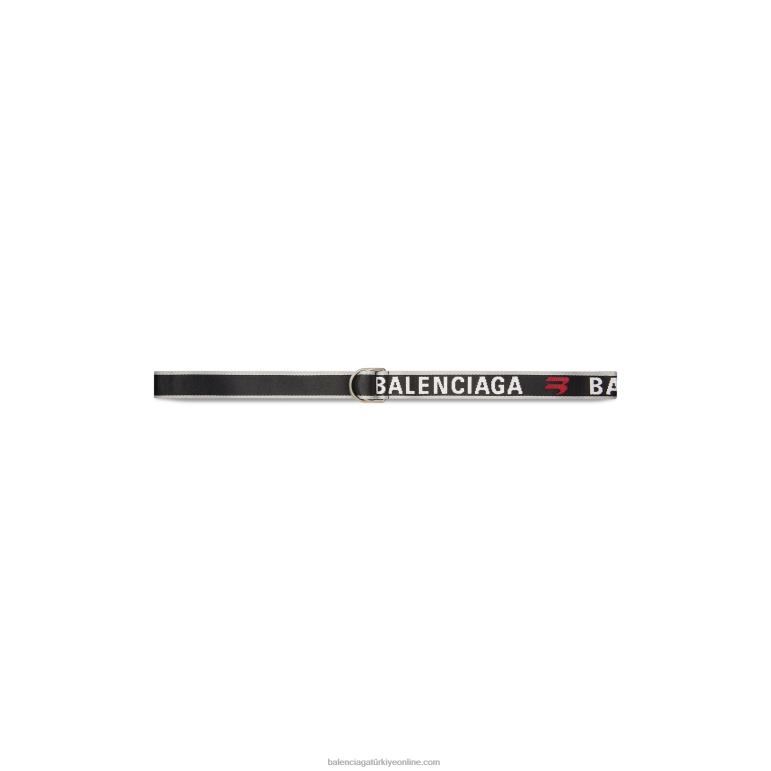 gri DBJ0F1419 erkekler d halka kemer Balenciaga