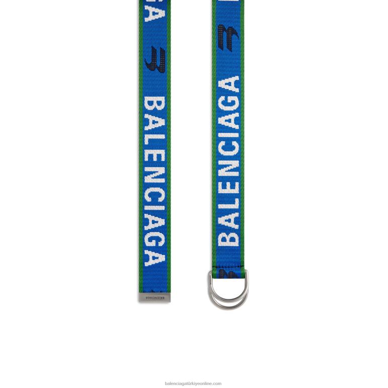 lacivert DBJ0F1420 erkekler d halka kemer Balenciaga