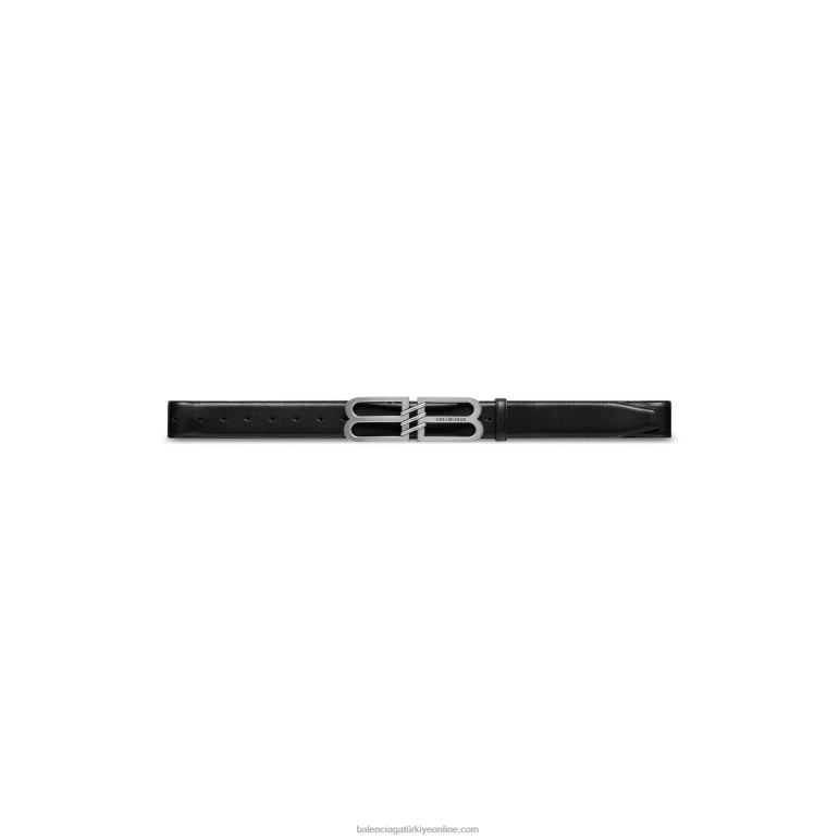 siyah DBJ0F1447 erkekler bb imza kemeri Balenciaga
