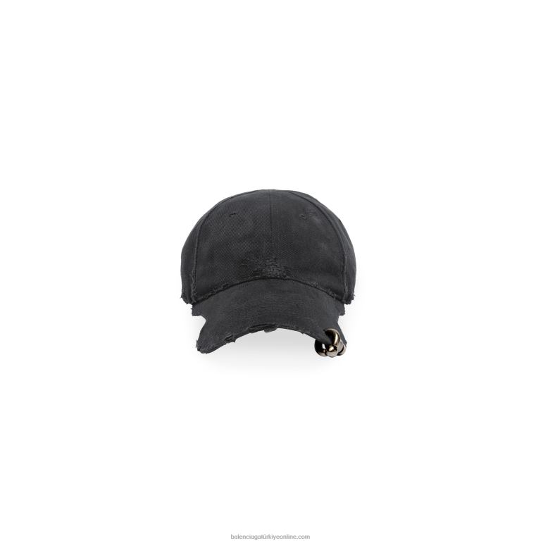 siyah soluk DBJ0F802 erkekler ağır delici kap Balenciaga