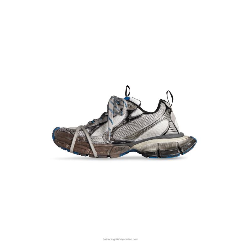 koyu gri DBJ0F1242 erkek 3xl spor ayakkabı yıpranmış Balenciaga