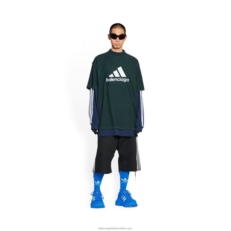 mavi DBJ0F1162 erkek adidas triple s spor ayakkabı Balenciaga