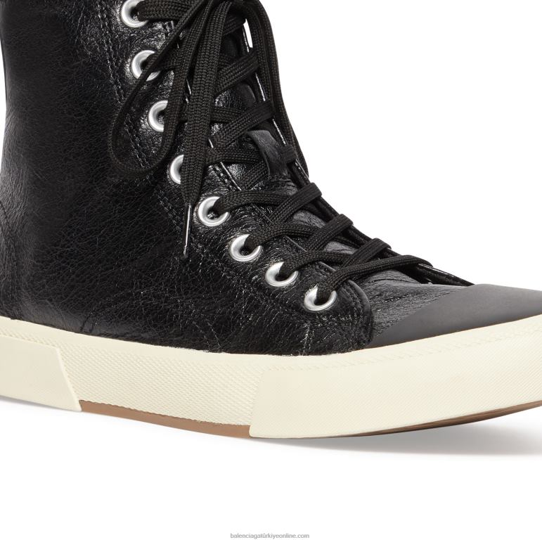 siyah DBJ0F1218 erkekler paris yüksek üst spor ayakkabı Balenciaga