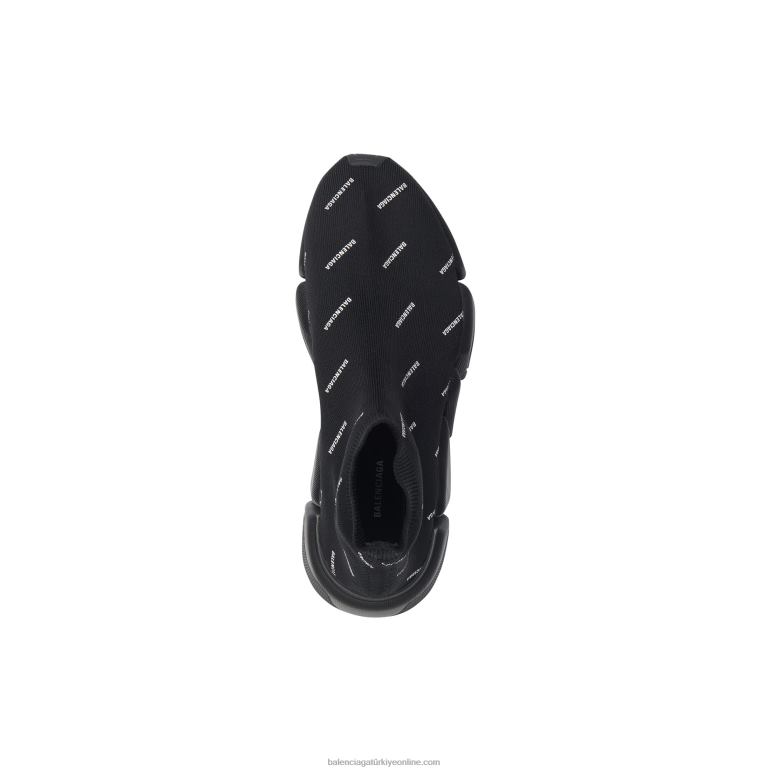 siyah DBJ0F1250 erkekler speed 2.0 geri dönüştürülmüş örgü spor ayakkabı Balenciaga