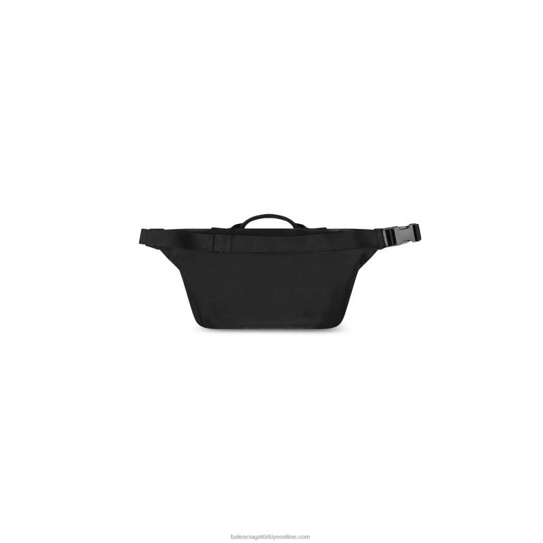 siyah DBJ0F1306 erkekler ordu büyük kemer çantası Balenciaga
