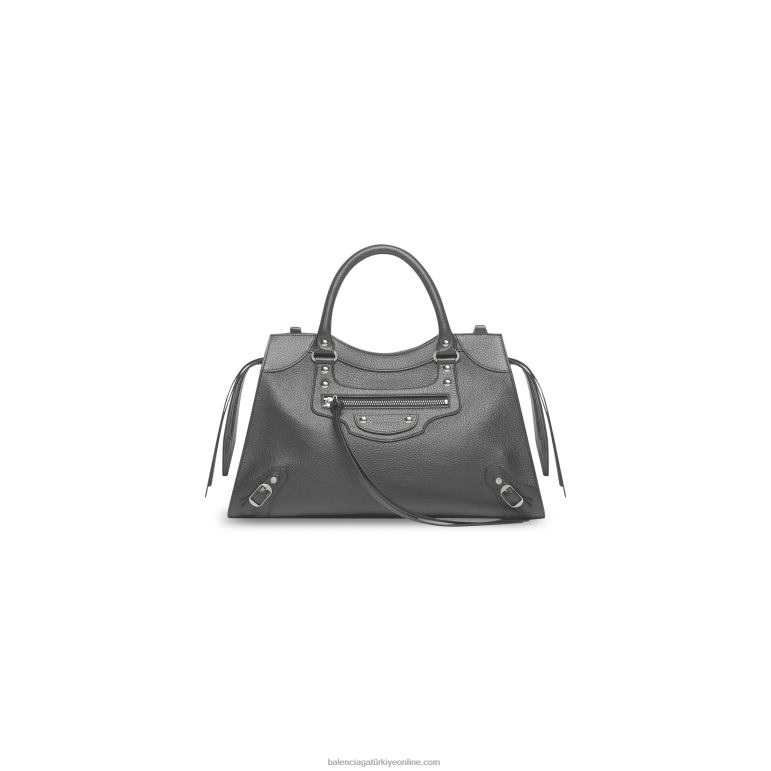 koyu gri DBJ0F1332 erkekler neo klasik orta çanta Balenciaga