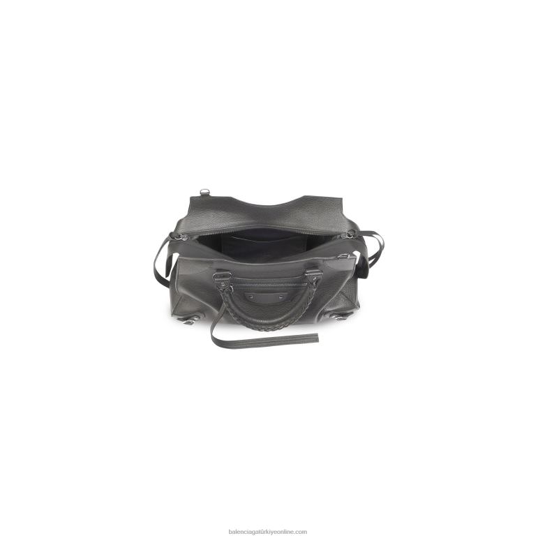 koyu gri DBJ0F1332 erkekler neo klasik orta çanta Balenciaga