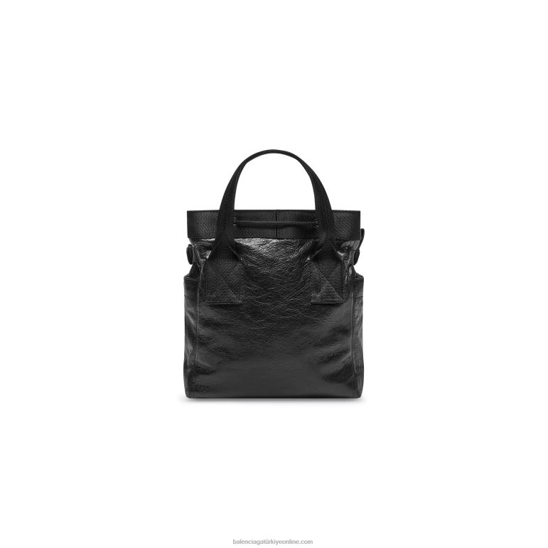 siyah DBJ0F1318 erkekler ordu küçük tote çanta Balenciaga