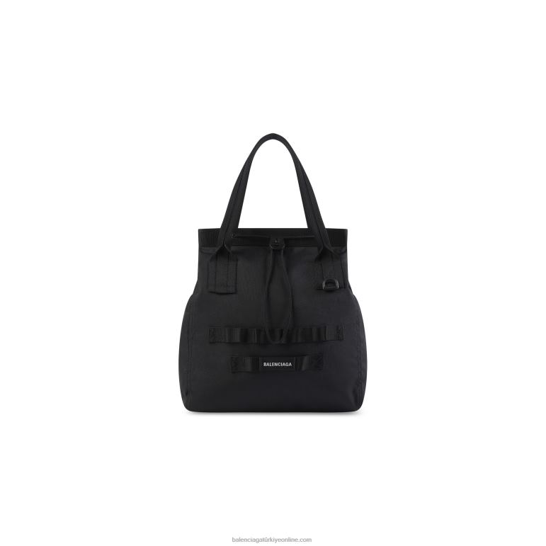 siyah DBJ0F1339 erkekler ordu orta tote çanta Balenciaga