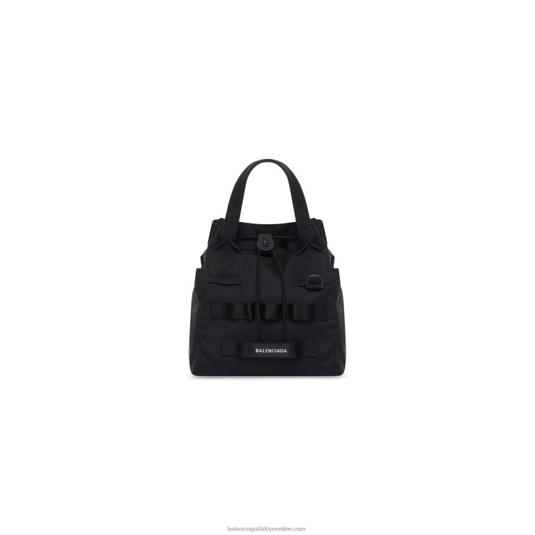 siyah DBJ0F1342 erkekler ordu küçük tote çanta Balenciaga