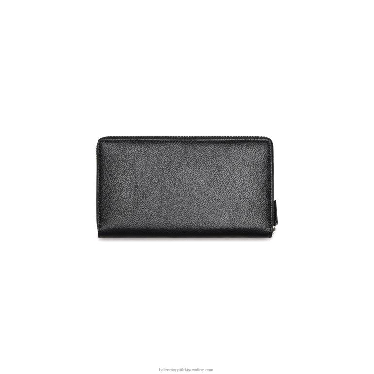 siyah beyaz DBJ0F1412 erkekler nakit kıta cüzdanı Balenciaga