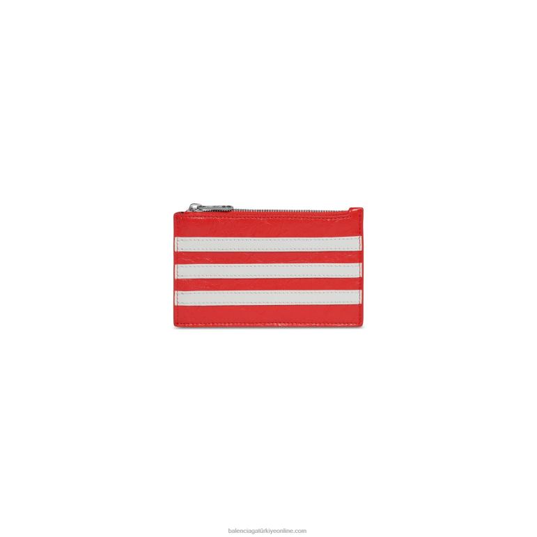 kırmızı DBJ0F575 erkek adidas uzun madeni para ve kart sahibi Balenciaga