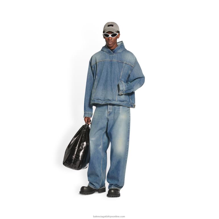 mavi DBJ0F1053 erkek kazak ceket Balenciaga