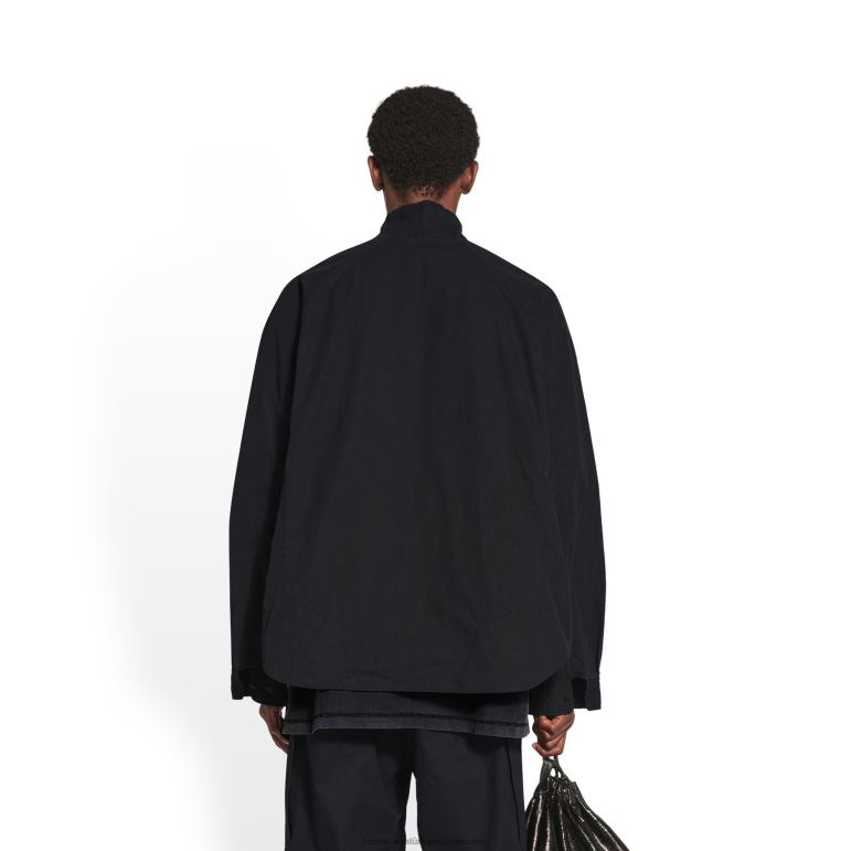 siyah DBJ0F1141 erkekler 3b spor ikonu eşofman gömlek Balenciaga