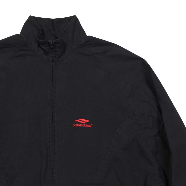 siyah DBJ0F1141 erkekler 3b spor ikonu eşofman gömlek Balenciaga