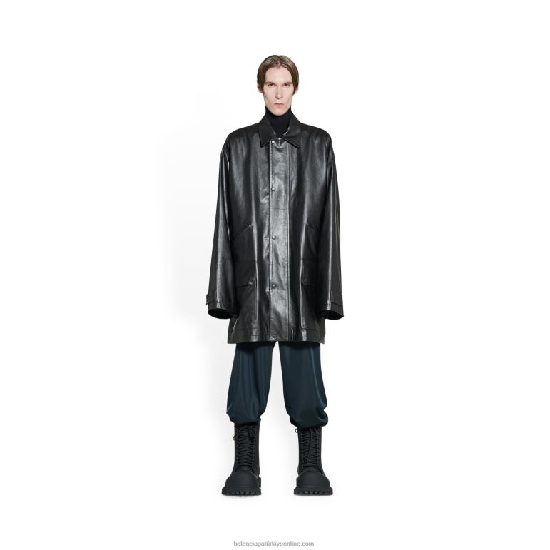 siyah DBJ0F1072 erkekler parka Balenciaga