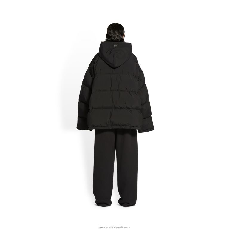 siyah DBJ0F1102 erkekler sportif b kapüşonlu kirpi Balenciaga