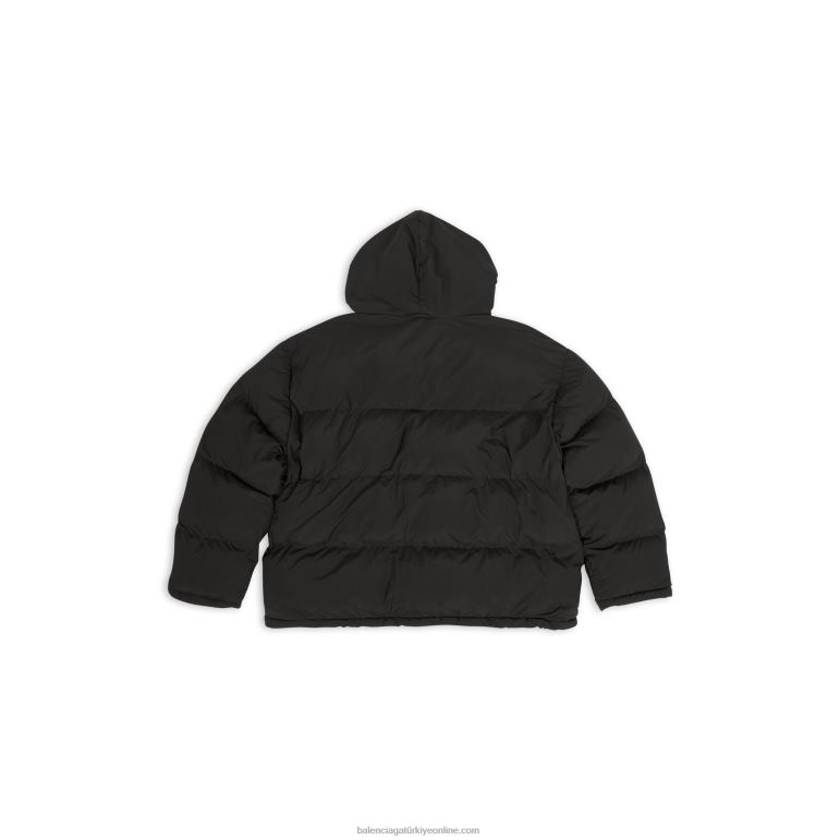 siyah DBJ0F1102 erkekler sportif b kapüşonlu kirpi Balenciaga