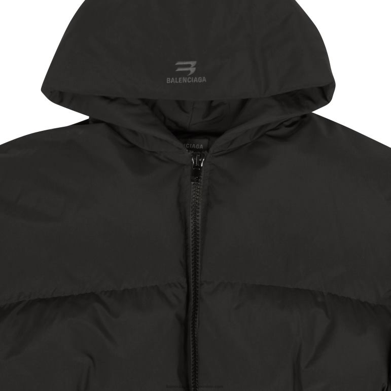 siyah DBJ0F1102 erkekler sportif b kapüşonlu kirpi Balenciaga