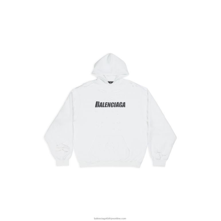 beyaz DBJ0F964 erkekler kapaklar hoodie yok Balenciaga