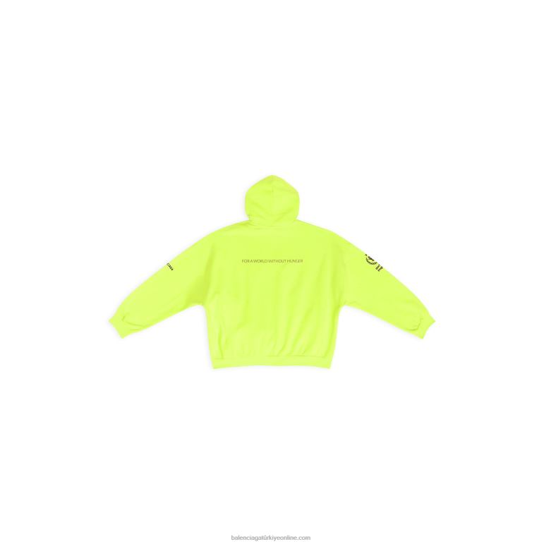 grip sarısı DBJ0F1140 erkekler wfp fermuarlı kapşonlu geniş kesim Balenciaga