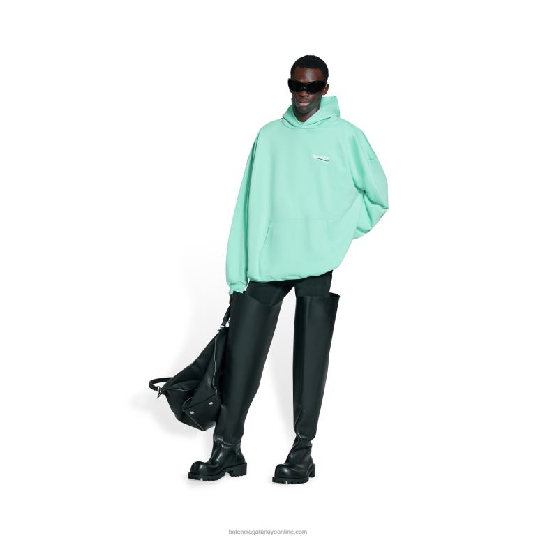 nane DBJ0F1007 erkekler politik kampanya hoodie geniş kesim Balenciaga