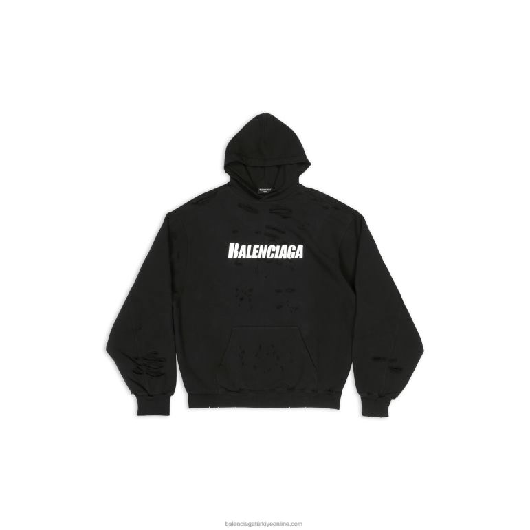 siyah DBJ0F961 erkekler kapaklar hoodie yok Balenciaga