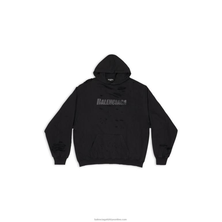 siyah DBJ0F965 erkekler kapaklar hoodie yok Balenciaga