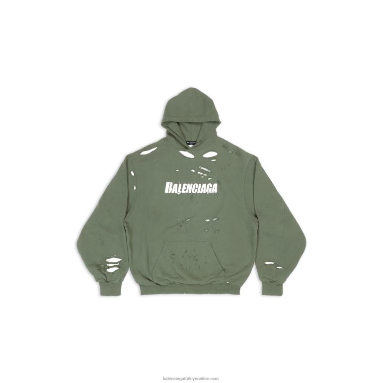 yeşil DBJ0F960 erkekler kapaklar hoodie yok Balenciaga