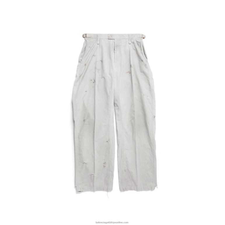 açık gri DBJ0F906 erkekler minimal kargo pantolon Balenciaga