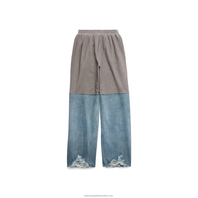 açık mavi DBJ0F1044 erkekler yamalı eşofman altı Balenciaga