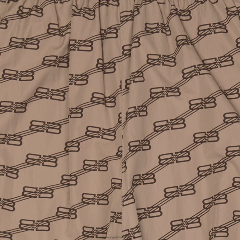 bej DBJ0F1138 erkek bb monogram normal kesim eşofman pantolon Balenciaga