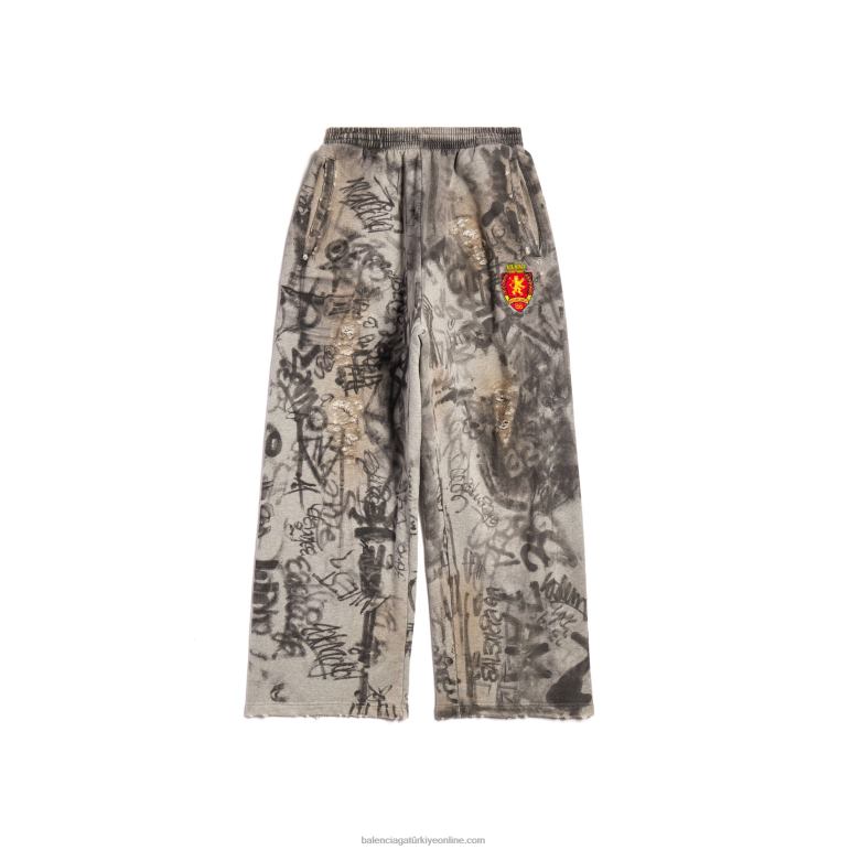 gri DBJ0F83 erkek patenci bol eşofman altı Balenciaga