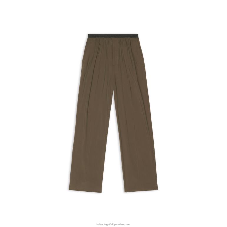 kaki DBJ0F1154 erkekler elastik pantolon Balenciaga