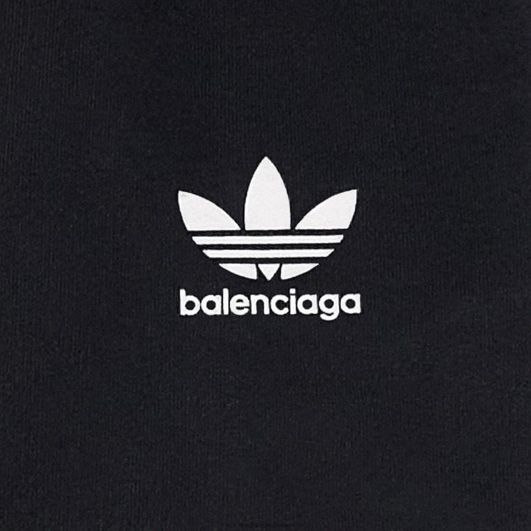 siyah DBJ0F1086 erkek adidas bol eşofman altı küçük kesim Balenciaga