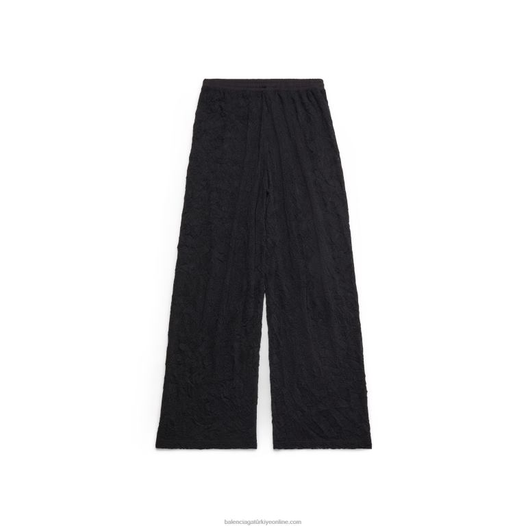 siyah beyaz DBJ0F58 erkekler örgü bol eşofman altı Balenciaga