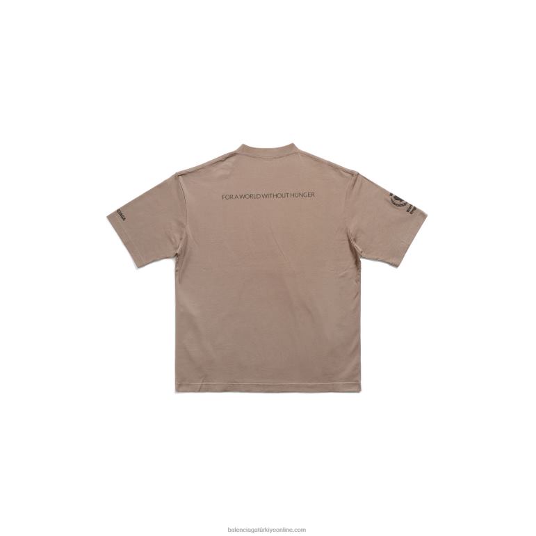 bej DBJ0F997 erkek wfp t-shirt orta kesim Balenciaga