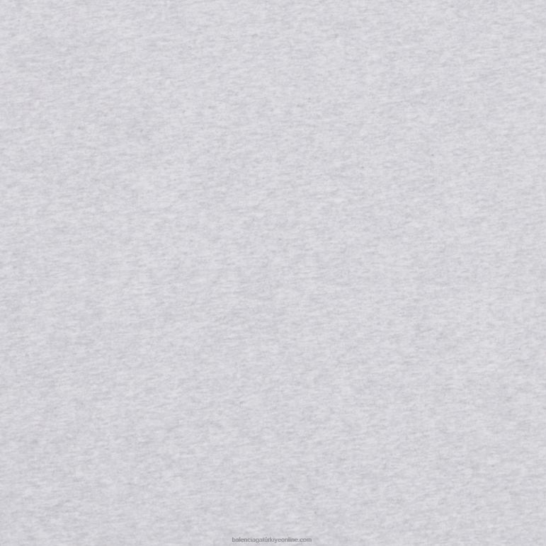 gri DBJ0F917 erkekler siyasi kampanya t-shirt geniş kesim Balenciaga