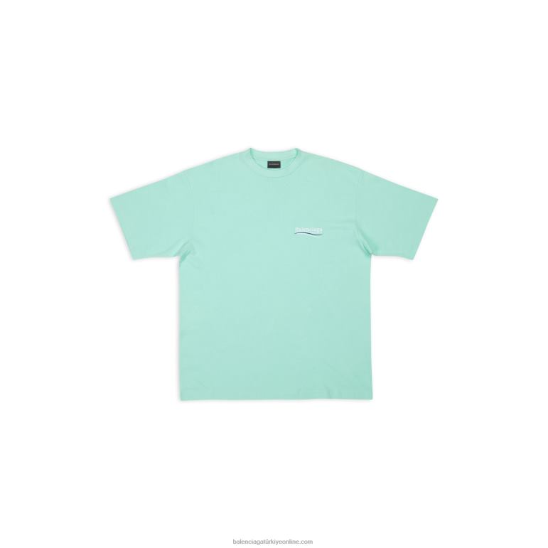 nane DBJ0F918 erkekler siyasi kampanya t-shirt geniş kesim Balenciaga