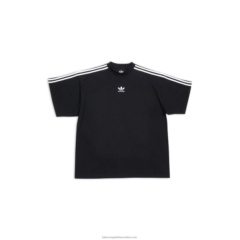 siyah DBJ0F1079 erkek adidas t-shirt büyük beden Balenciaga