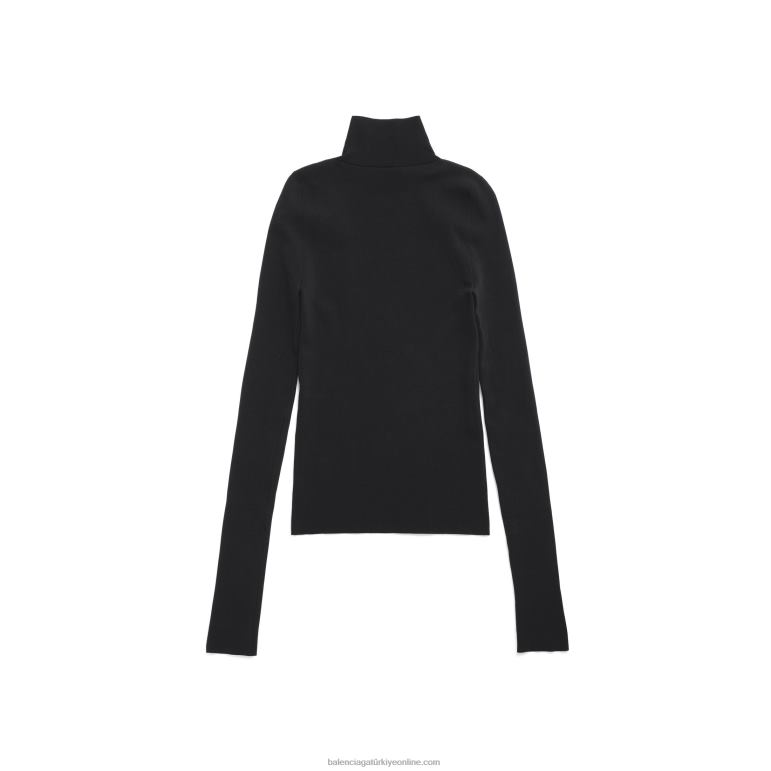 grafit/siyah DBJ0F74 erkekler sıkı balıkçı yaka kazak Balenciaga