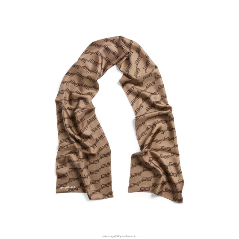 bej DBJ0F851 kadın bb tuğrası uzun stola Balenciaga