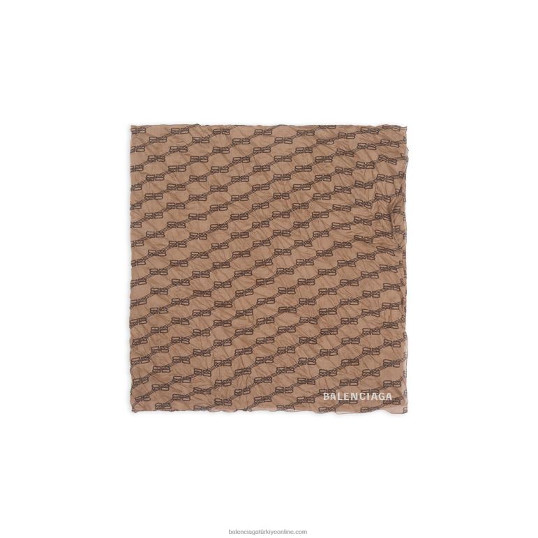 bej DBJ0F852 kadın bb monogram şal Balenciaga