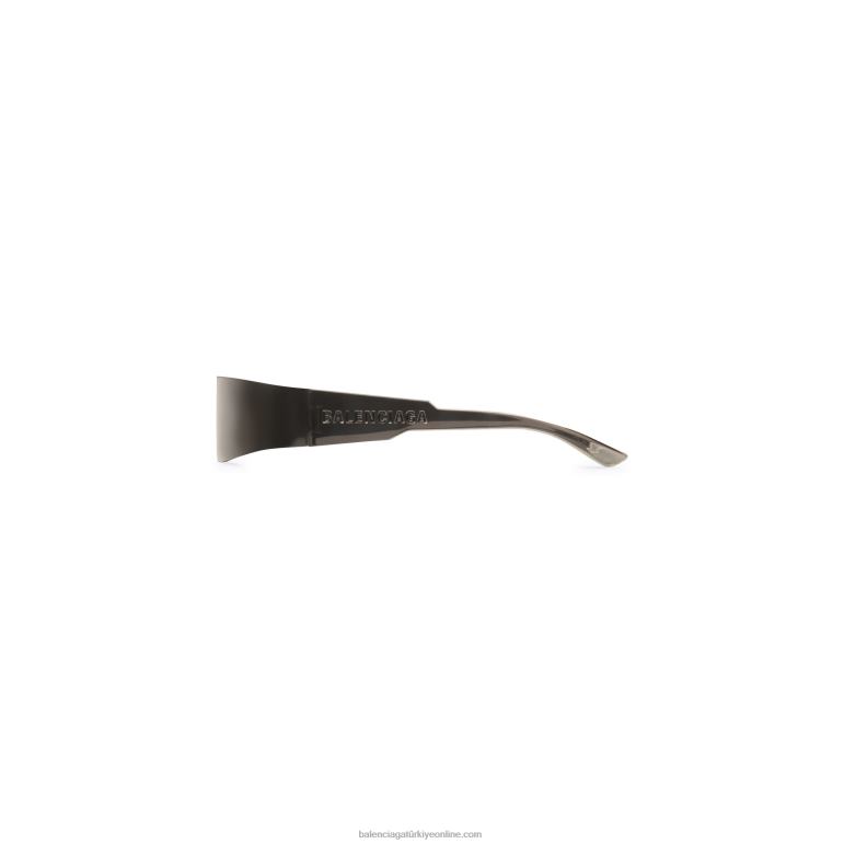 gümüş DBJ0F752 kadın mono dikdörtgen güneş gözlüğü Balenciaga