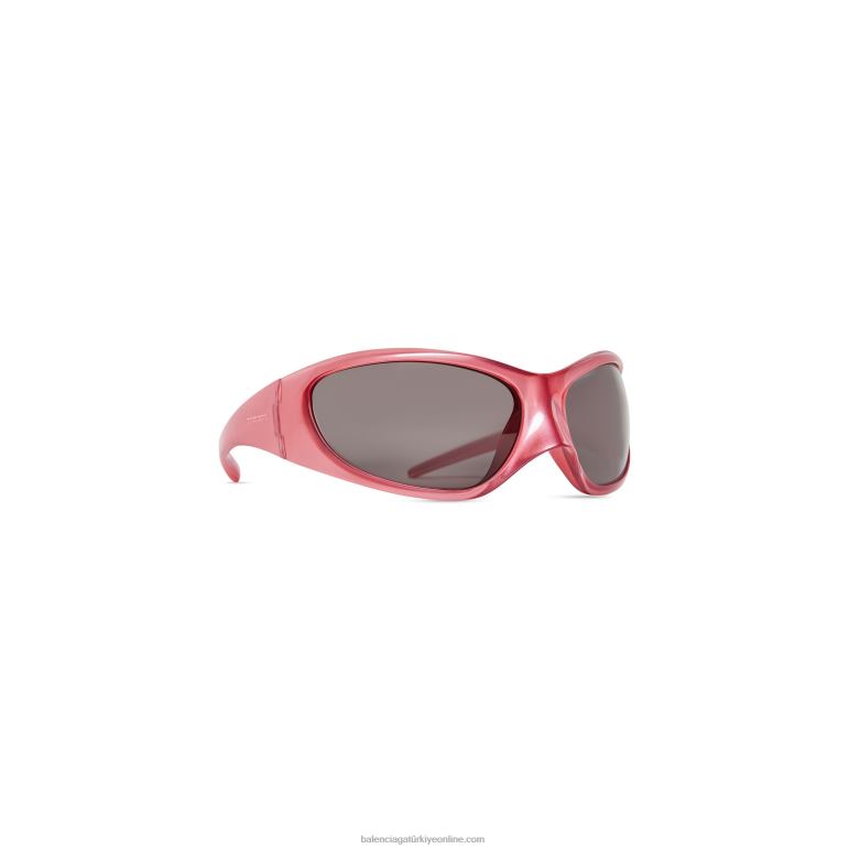 pembe DBJ0F714 kadın cilt xxl kedi güneş gözlüğü Balenciaga