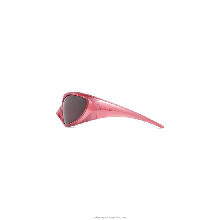 pembe DBJ0F714 kadın cilt xxl kedi güneş gözlüğü Balenciaga