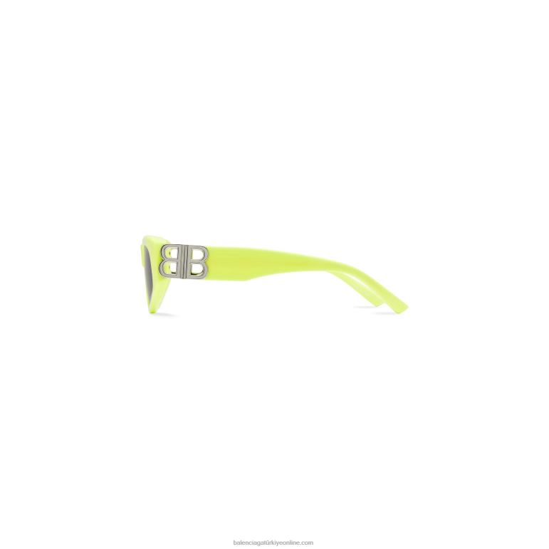 sarı DBJ0F732 kadın hanedanı d-çerçeve güneş gözlüğü Balenciaga