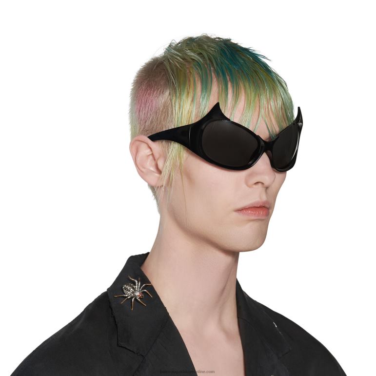 siyah DBJ0F676 kadın gotham kedi güneş gözlüğü Balenciaga