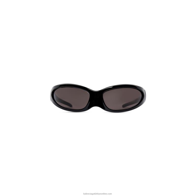 siyah DBJ0F717 kadın cilt kedi güneş gözlüğü Balenciaga